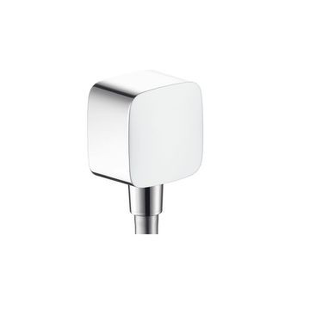 Outlet Shower Hansgrohe Fixfit E Square with NonReturn Valve Polished