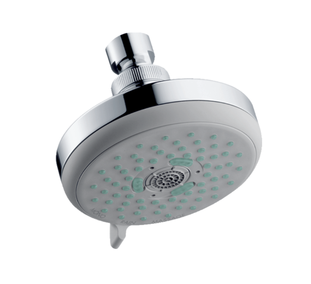 Shower Head Hansgrohe Croma E 100 3 Jet Round Chrome PlumbIt Online