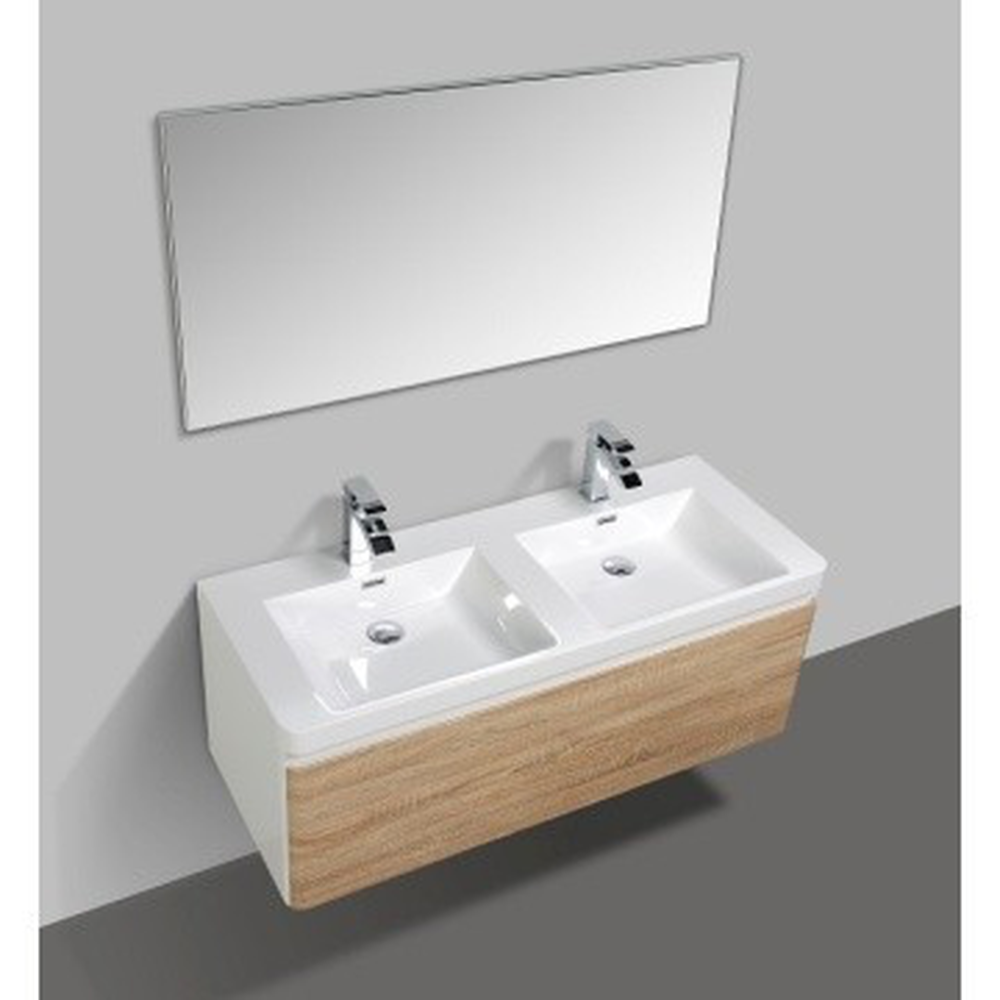 Milan 1200 Wall-Hung Vanity Unit & Basin Combo With Overflow ...