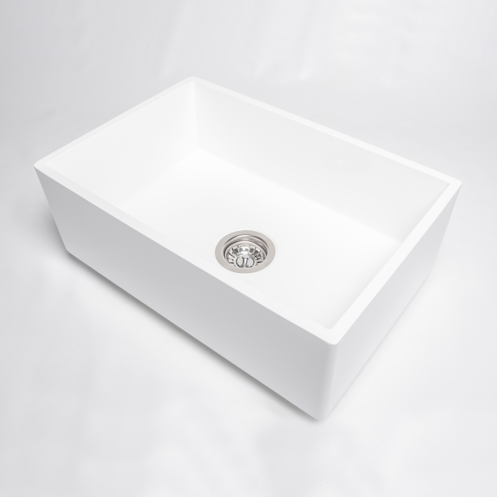 Butler Single Composite Sink 600x400x200mm White
