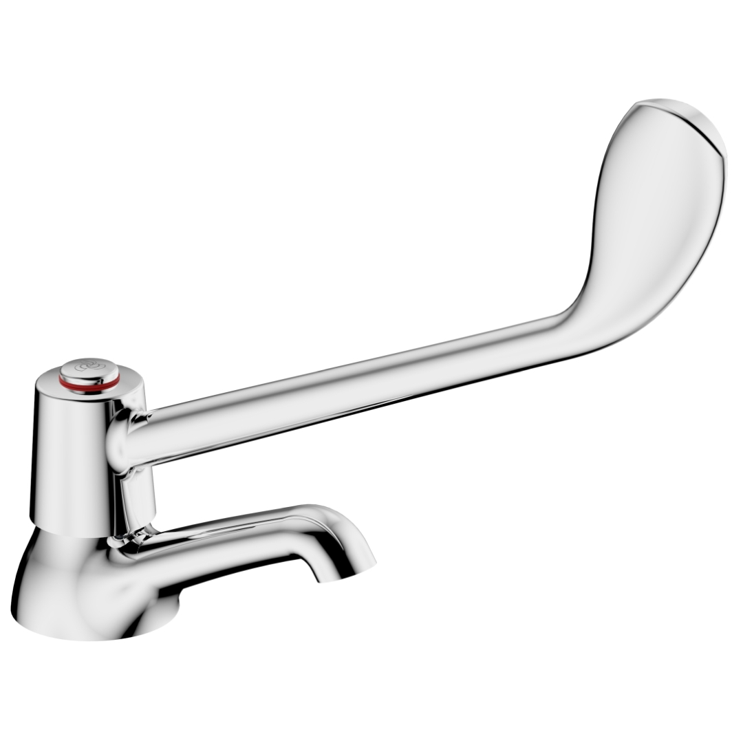 tap-pillar-cobra-medical-with-1-elbow-action-lever-chrome-hot-water