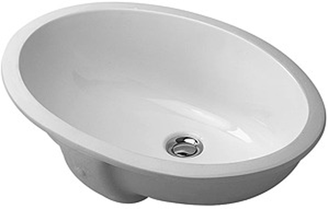 Basin Undermount Duravit Dune Oval 555x400mm with Overflow White Alpin