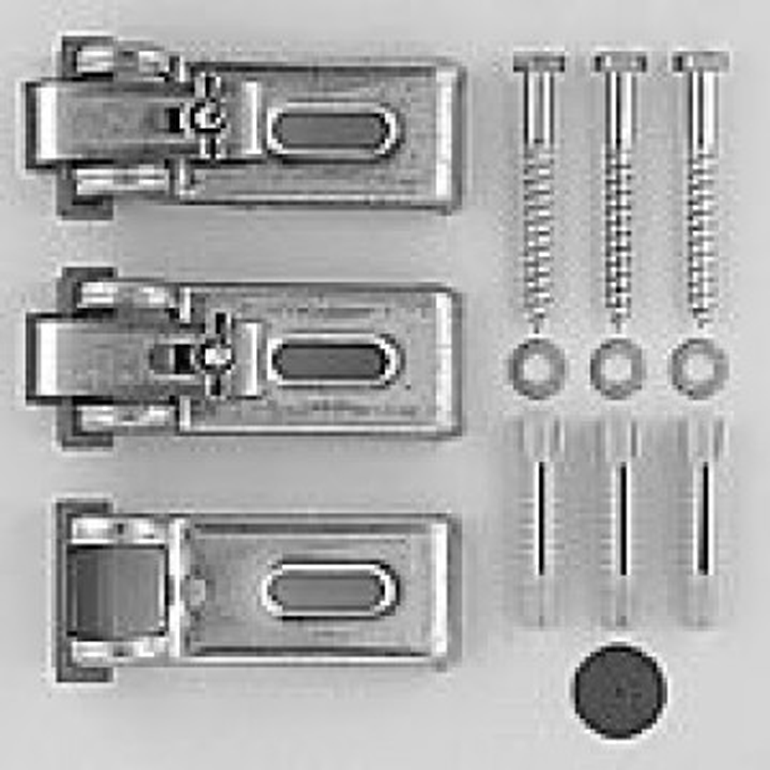 Bath Anchors for Mounting & Support of Bathtubs & Shower Trays 3 Piece