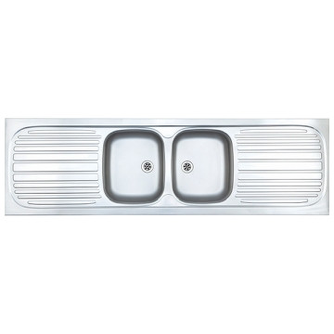 Sink SitOn Stainless Steel Franke Trendline 721 Double Bowl