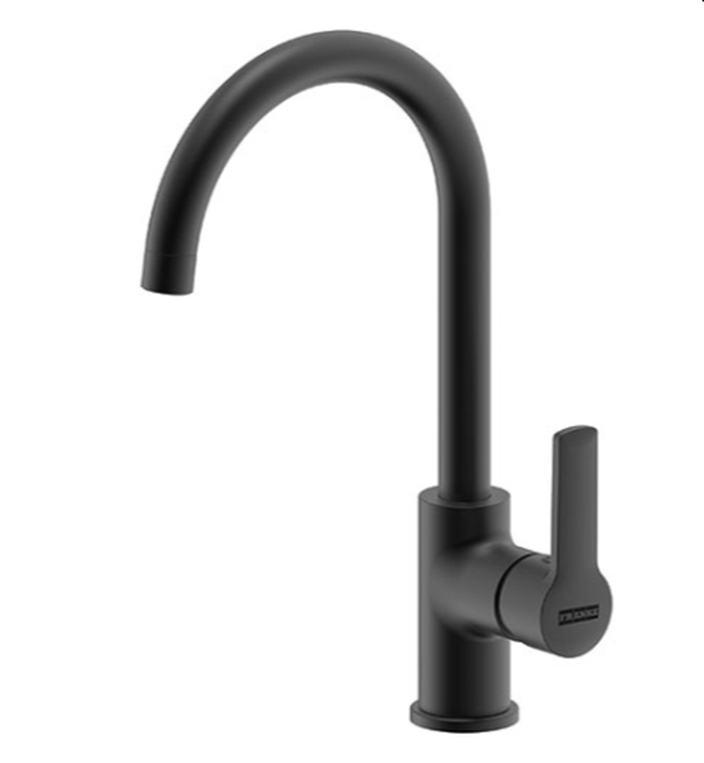 Tap Sink Mixer Deck Type Franke Highrise with Swivel Spout Matt Black