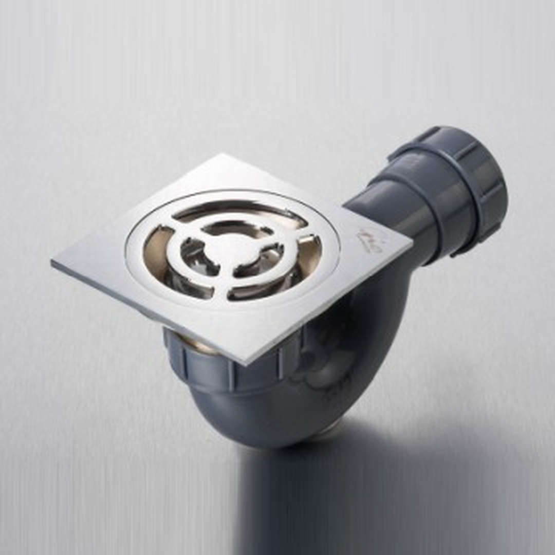 Circular Shower Trap 100x100mm Chrome PlumbIt Online