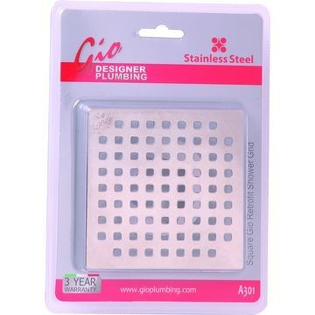 Gio Plumbing Retrofit Shower Trap Square Chrome PlumbIt Online