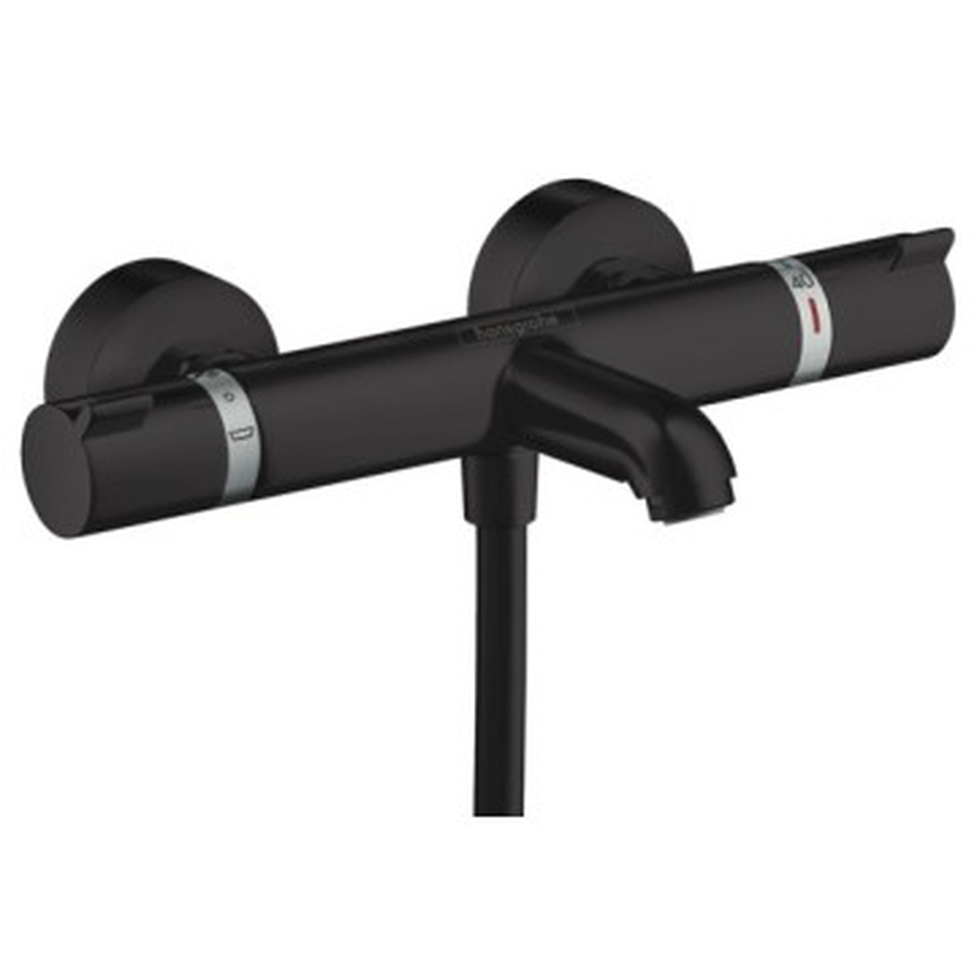 Tap Bath Diverter Mixer Thermostatic Hansgrohe Ecostat Exposed Wall