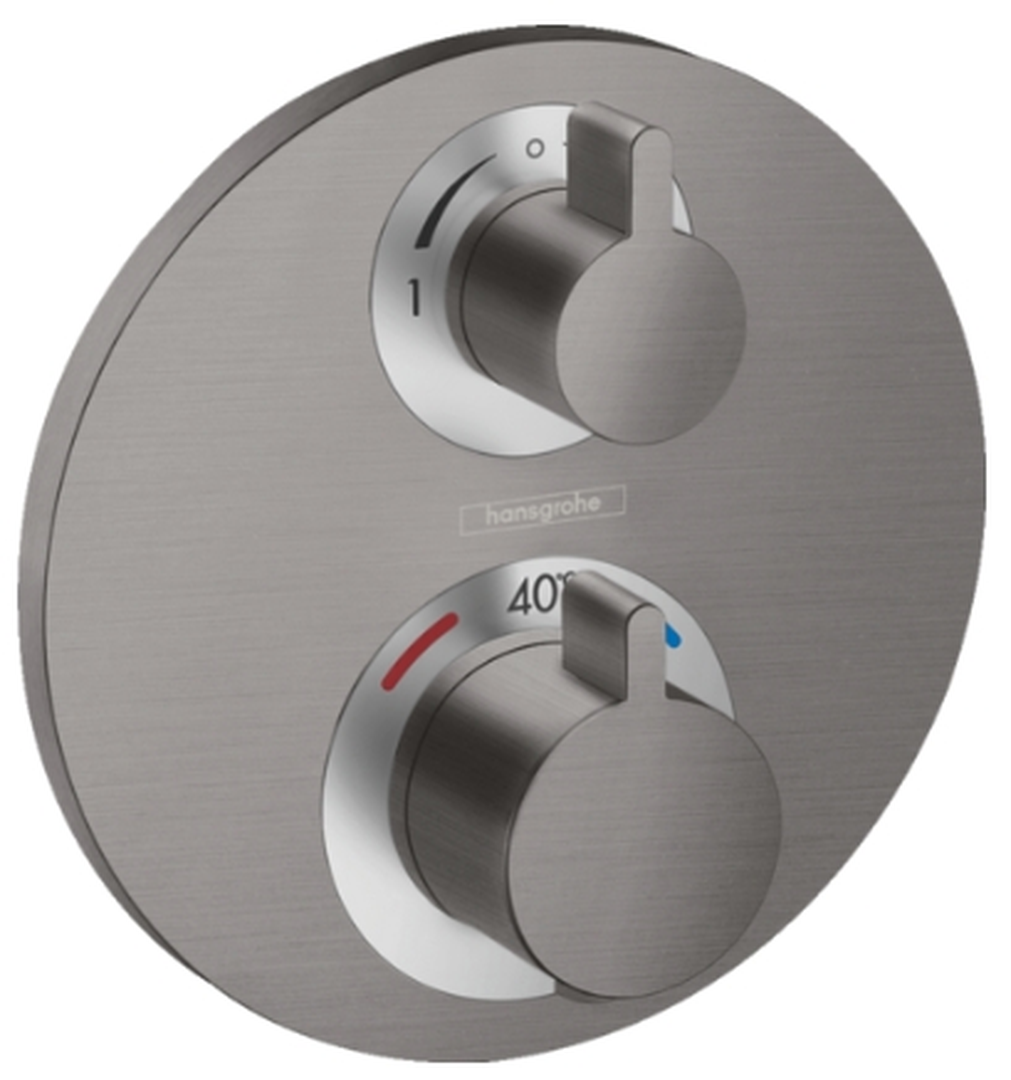 Tap Shower Diverter Mixer Thermostatic Hansgrohe Ecostat S Round for 2