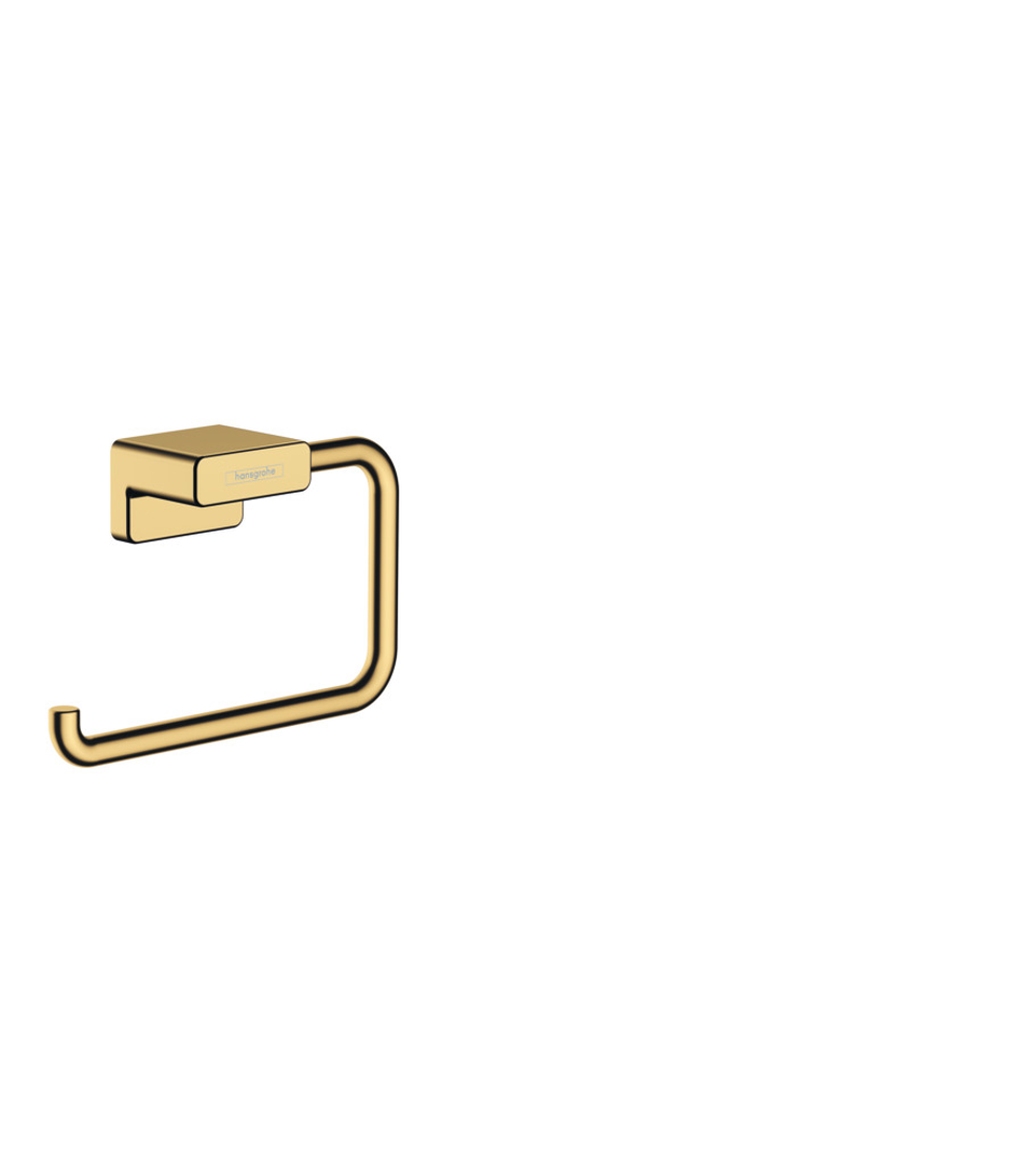 Bathroom Accessories Toilet Roll Holder Hansgrohe AddStoris Polished