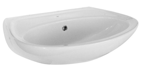 BASIN-DELUX COURIER-W/HUNG-WHITE