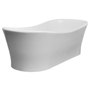 Elegance Slipper Freestanding Bath no Overflow 1770x780x575/520mm Pearl White