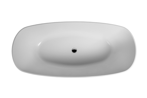 Bath Freestanding Rectangular Dado Sirene Vivian 1595mmx730mmx475mm Polished White