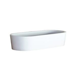 Perth Large Countertop Basin Large 575x245x120mm Pearl White