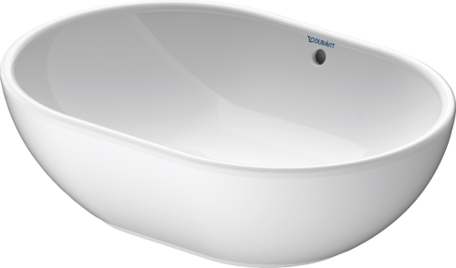 Basin Countertop Duravit Foster Oval 495mmx350mm with Overflow White Alpin