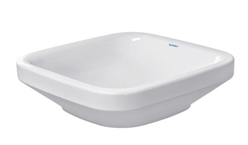 Basin Countertop Duravit DuraStyle Square 430mm with Fixings White Alpin