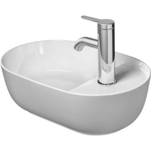 Basin Countertop Duravit Luv Oval 420mmx270mm with Tap Hole White Alpin