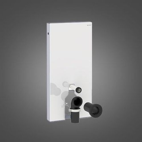 Monolith for Floor-Standing WC 101cm White Glass