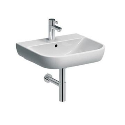 Smyle Wall-Hung Basin w/ Centre Tap Hole 550x480mm White