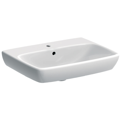 Abalona Square Wall-Hung Basin w/ Centre Tap Hole 550x440mm White