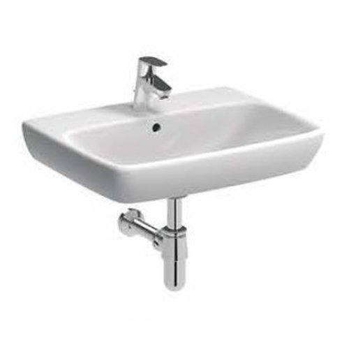 Abalona Square Wall-Hung Basin w/ Centre Tap Hole 600x460mm White
