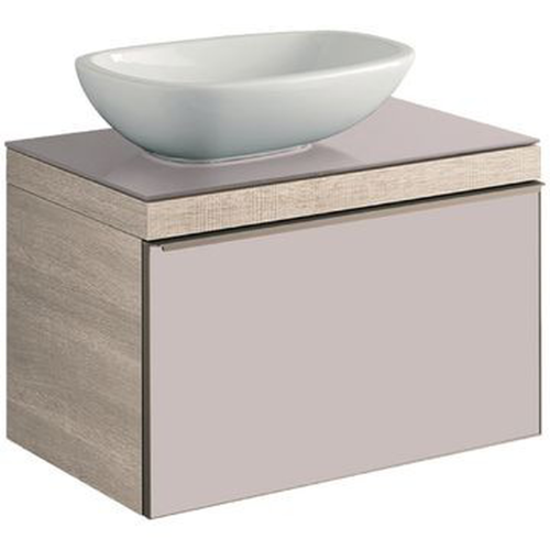 Citterio Vanity for Countertop Basin w/ 1 Drawer Cut-Out R B 734x543mm Oak Beige