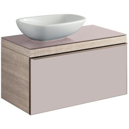 Citterio Vanity for Countertop Basin w/ 1 Drawer Cut-Out R B 884x543mm Oak Beige