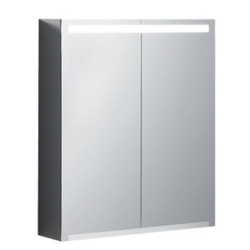 Mirror Cabinet w/ Lighting Option Two Doors 600x700mm
