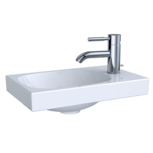 Acanto Handrinse Basin Right Tap Hole w/o Overflow 400x115mm White