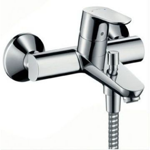 Tap Bath Mixer Exposed Hansgrohe Décor Wall Mounted Chrome