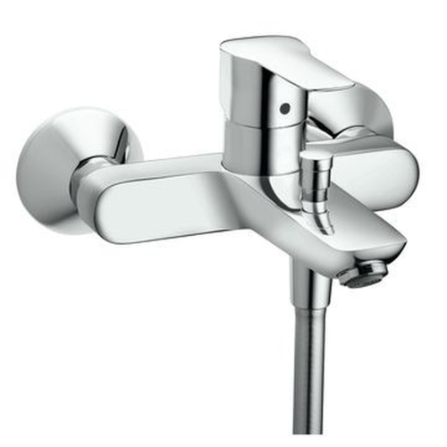 Tap Bath Mixer Exposed Hansgrohe Mysport Wall Mount with Diverter Chrome