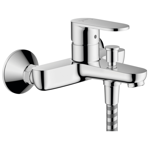 Tap Bath Mixer Exposed Hansgrohe Vernis Blend Wall Mount with Diverter Chrome