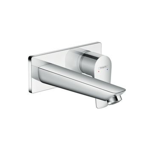 Tap Basin Mixer Wall Type Hansgrohe Talis E Finishing Set with Coverplate and 165mm Spout Chrome