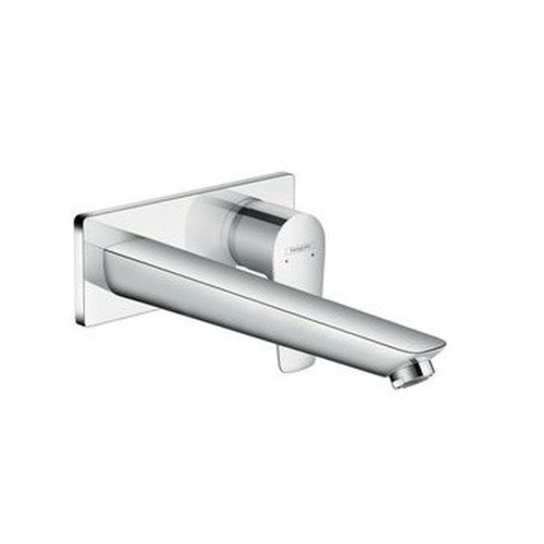 Tap Basin Mixer Wall Type Hansgrohe Talis E Finishing Set with Coverplate and 225mm Spout Chrome