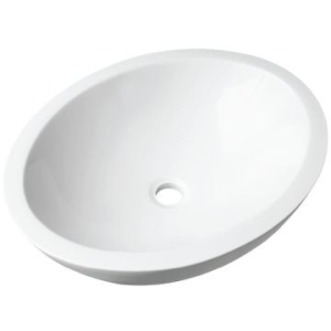 Ovale Medium Countertop Basin 500x395x130mm White