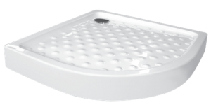 Shower Tray ASP Franca 900*900mm Q/Round Skirted - Inc 90mm Waste