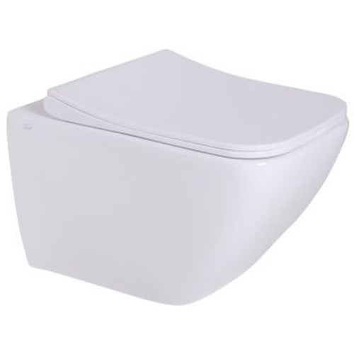 Toilet Pan Wall Hung Solo Fiji With S/C Seat White