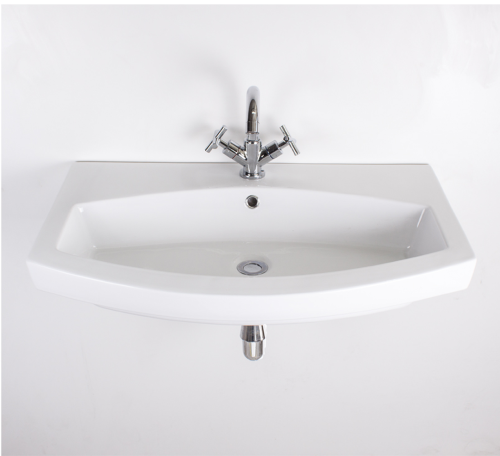 Belle Large Wall-Hung Basin 810x480mmm White
