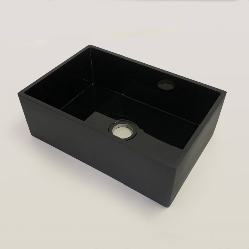 Single Composite Butler Sink 600x400x200mm Black