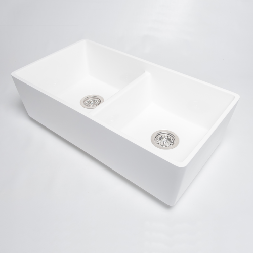 Butler Double Composite Sink 800x425x220mm White