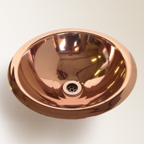 Rossco Small Single Skin Countertop Basin 330 x 130mm Copper
