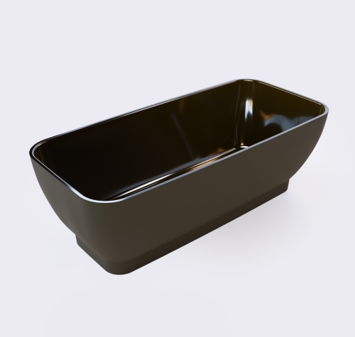 Mieke Freestanding Bath 1610x710x525mm Black